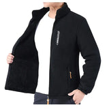 DIMUSI Winter Men's Polartec Jackets Casual Male Outwear Velvet Windbreaker Jackets Mens Soft Fleece Warm Jackets Brand Clothing - Lootquake