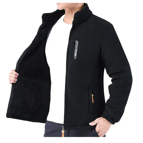 DIMUSI Winter Men's Polartec Jackets Casual Male Outwear Velvet Windbreaker Jackets Mens Soft Fleece Warm Jackets Brand Clothing - Lootquake