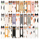 30 marcadores de gato de doble cara para estudiantes, libros de lectura, etiquetas, tarjetas de papel, libros, suministros de oficina, marcadores decorativos DIY.