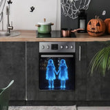 Halloween Holding Hands Girl Sticker Scary Ghost Girl Kitchen Cabinet Sticker Windows Doors Wall Decor Stickers Home Decor