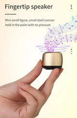 Mini haut-parleur Bluetooth, son HD avec basses, le plus petit haut-parleur sans fil pour téléphone, PC, tablette, avec bouton selfie, fonction d'appel, mignon