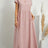 Women Elegant Solid Maxi Dress Summer Short Sleeve O Neck Vintage Harajuku Cotton Linen Loose Sundress Y2K Pockets Long Dress - Lootquake