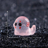Cute Halloween Mini Luminous Ghost Miniature Landscape Ornaments Resin Diy Home Decorations Desktop Decor Crafts Party Gifts