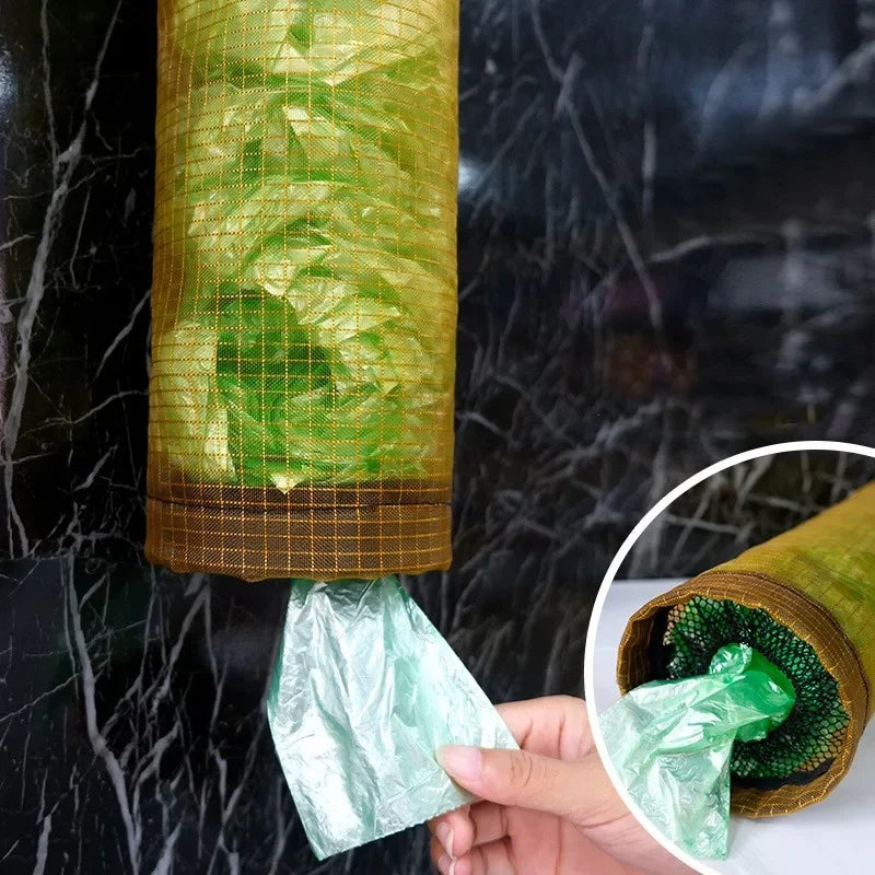 Garbage Bag Storage Kitchen Garbage Organizer Plastic Bag Holder Organizing Hanging Garbage Collection Storage Bags Home Gadgets