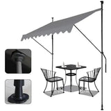 Awnings Rain and Snow Resistant UV Resistant Folding and Telescopic Canopy Tent Outdoor Garden Balcony Roof Courtyard Sunshade - Lootquake