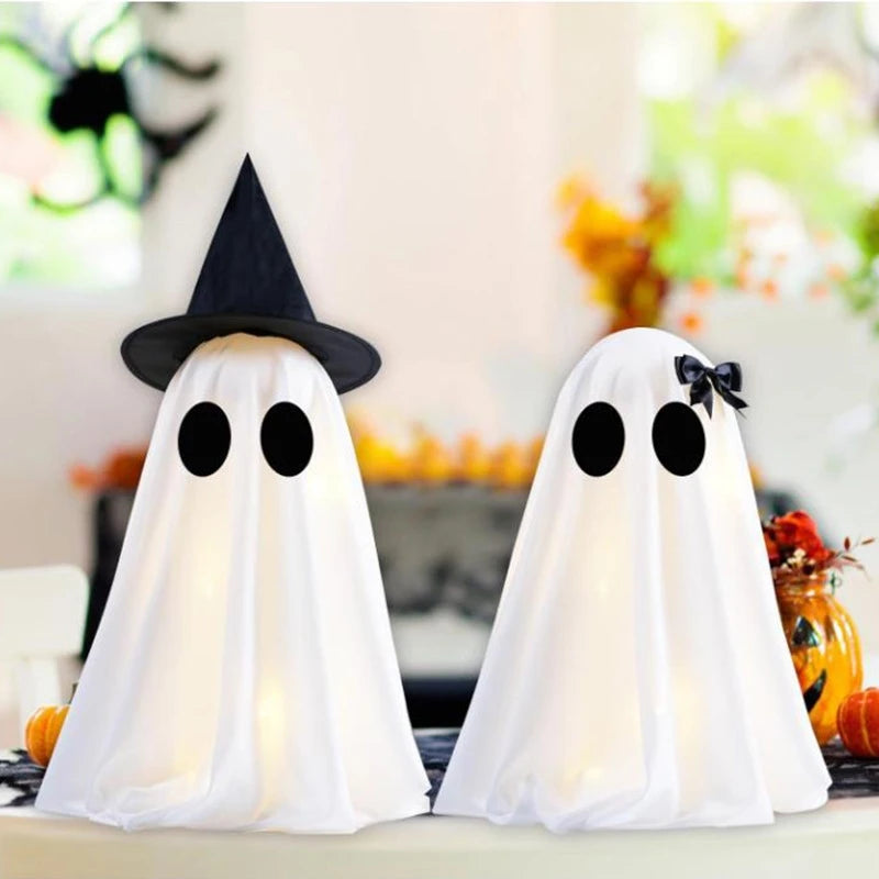 Halloween Ghost Figurine Indoor Spooky Decoration Tabletop Ornament Yard Festival Party Prop Haunted House Atmosphere Supplies