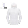 LNGXO Unisex Hiking Jacket Men Women Waterproof Quick Dry Camping Windbreaker Trekking Fishing Rain Coat Outdoor Anti UV Clothes