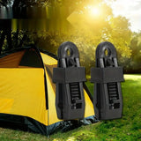 10pcs outdoor tent awning windproof fixing clips Outdoor wind rope buckle is added with pull point hanging buckle plastic clips - Lootquake
