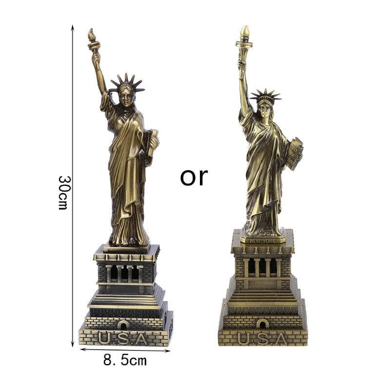 USA Landmarks Statue of Metal Model Desk Decoration Gadget Craft Gift