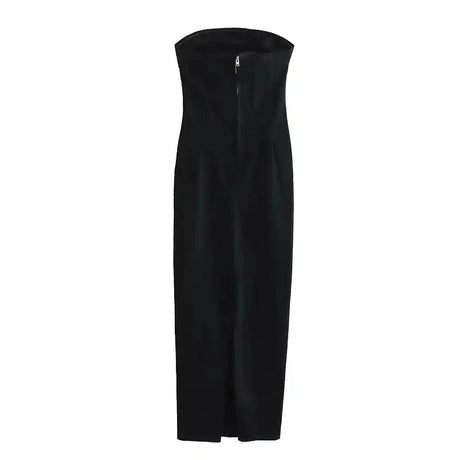 TRAF Off Shoulder Denim Dress Woman Blue Corset Long Dress Women Midi Bodycon Dresses For Women 2023 Elegant Party Dresses - Lootquake