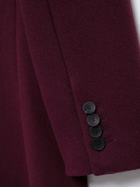 TRAFZA 2024 Women's Autumn Vintage Windbreaker Long Sleeves Lapel Double Breasted Solid Color  With Fake Pockets Fashion Coats - Lootquake