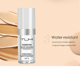 TLM TUM Base de maquillaje líquida profesional, cobertura total, corrector facial, resistente al agua, ilumina, cubre ojeras, 30 ml