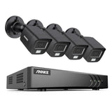 ANNK H.265+ 5MP Lite Ultra HD 8CH DVR Système de sécurité CCTV 8PCS Kit de surveillance vidéo extérieure 5MP EXIR Vision nocturne