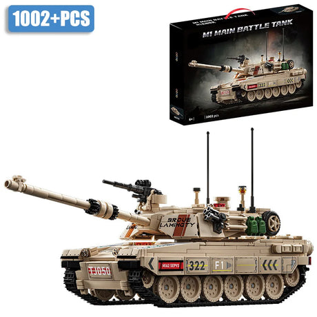 Military WW2 MOC Leopard 2A7 Army Main Battle Tank Soldiers Building Blocks Bricks M1 T90M Tank Set For Children Boys Gifts - Lootquake