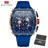 Sports Mens Watches Top Brand Luxury Waterproof Quartz Watch for Men Silicone Strap Fashion Wristwatches Relogio Masculino 0399G - Lootquake