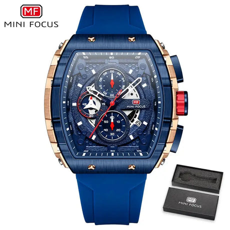Sports Mens Watches Top Brand Luxury Waterproof Quartz Watch for Men Silicone Strap Fashion Wristwatches Relogio Masculino 0399G - Lootquake