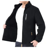 DIMUSI Winter Men's Polartec Jackets Casual Male Outwear Velvet Windbreaker Jackets Mens Soft Fleece Warm Jackets Brand Clothing - Lootquake