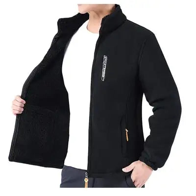 DIMUSI Winter Men's Polartec Jackets Casual Male Outwear Velvet Windbreaker Jackets Mens Soft Fleece Warm Jackets Brand Clothing - Lootquake