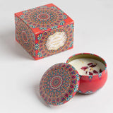 Velas aromáticas de osmanthus y gardenia con pétalos. Pequeñas velas aromáticas románticas para cumpleaños de niñas. Aromaterapia para el hogar.