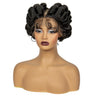 350# Ginger Orange Bantu Knotless Braids Wig | Full Lace | Baby Hair