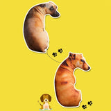 Cojín de perro 3D de peluche, muñeco de peluche realista, cojín para sofá, silla de oficina, decorativo, regalo creativo para el hogar