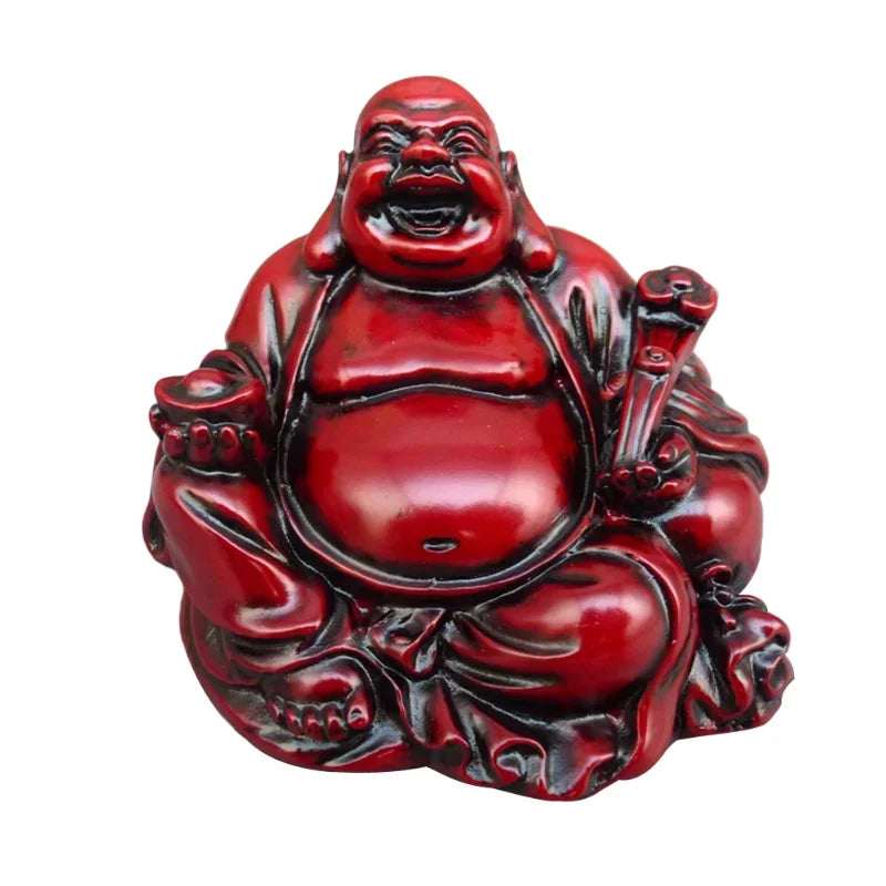 Resin Smile Buddha Decoration Feng Shui Buddha Sculpture Decoration Technology of Maitreya Buddha Desktop Decoration Sculpture