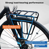 Cycling Cargo Rack Luggage Touring Carrier Racks Front Pannier Rack for Cycling Equipment Stand Footstock for Enhanced Stability