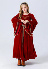 Halloween costume retro palace ball trumpet sleeves cosplay children's performance clothes European medieval costume complete