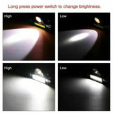 1pcs Rechargeable Fishing LED Headlamp Camping Headlight XPE COB Work Light 2 Lighting Modes With Tail Magnet Detachable - Lootquake
