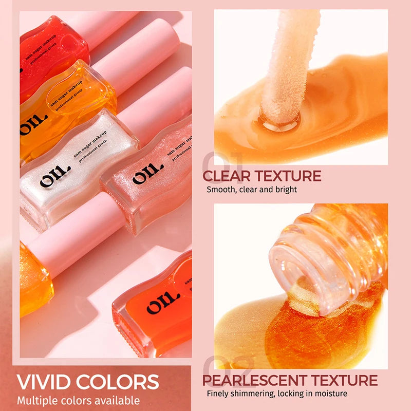 Huile à lèvres Water Light Honey Essence, hydratante longue durée, fruitée et scintillante, gelée, réduit les rides des lèvres, rouge à lèvres liquide, brillant, maquillage