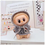 Vêtements de poupée Labubu, ensemble sweat à capuche et pantalon tendance, accessoires pour poupées Labubu Idol V1 V2, peluche universelle de 15/17 cm