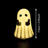 Glowing Ghost Night Light with Warm Light, Cute Halloween Table Decor for Bedroom Desk - Festive Desktop Ornament