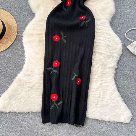 Crochet Dresses Knit Cut Out Dress Jurk Dames Beach Dresses for Women 2023 Short Sleevel Female Vestidos Mujer Maxi Long Dress - Lootquake