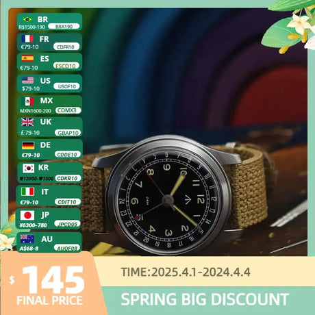 Merkur Retro Watch 50m Skin Diver Watch Vintage 24H Automatic Mechanical Watch  38mm Luminous Waterproof Watch Relogio Masculino - Lootquake