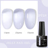 7ml Milky Jelly White Gel Nail Polish Natural Luster Long Lasting Nail Art All for Home DIY Manicure Soak Off UV LED Gel Vernis