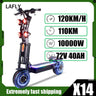 Dual Motor 10000W Top Electric Scooter 14 Inch Oversized Off-Road Tyres 72V-40AH Panasonic Brand Battery Maximum Speed 120KM/H