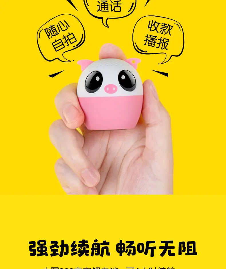 BM6DE Portable Bluetooth Speakers Karaoke Audience Calls Small Speakers Heavy Bass Wireless Bluetooth Stereo Phone Speaker