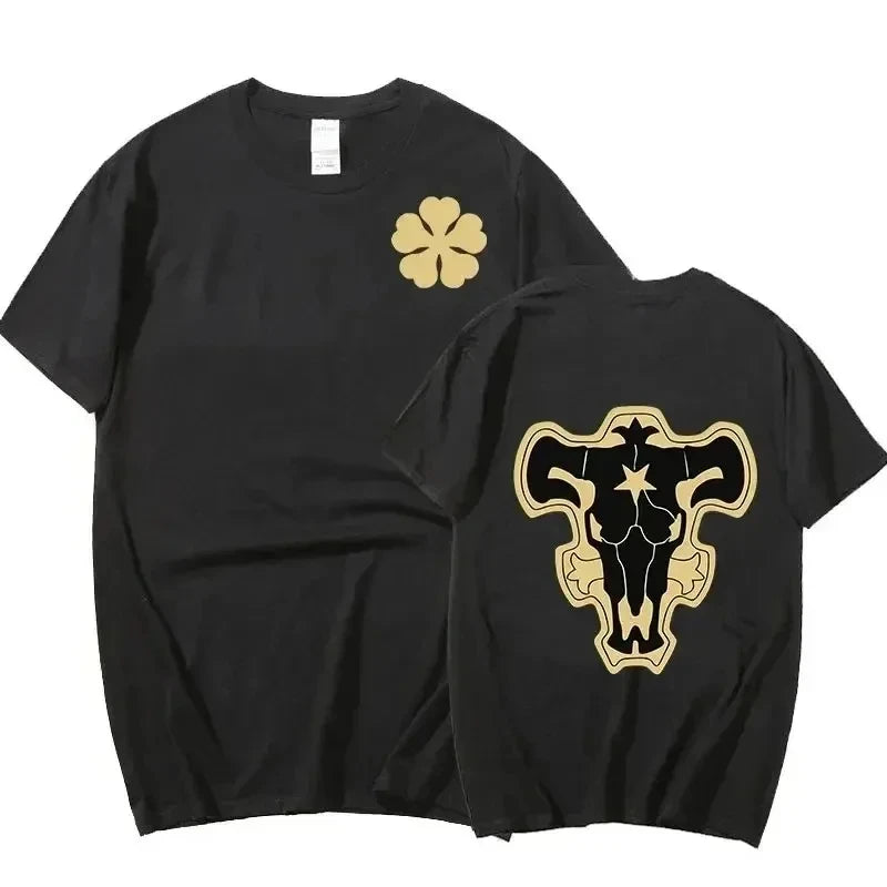 Anime Black Clover Men's and Women's T-Shirt Fashion Printed Cotton Shirt Oversized Short Sleeve T-Shirt Street Hip Hop Clothing - Lootquake
