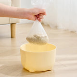 1 mini bote de basura, bote de basura pequeño para escritorio, contenedor para residuos de comida, caja de limpieza para arena de gatos, bote de basura portátil para el coche.