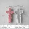 Portrait Face Silicone Mold Jesus Sculpture Cross Aroma Candle Resin Plaster Ornament Mold Home Decor Crafts Making Mould