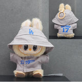 Ropa de muñeca Labubu de 15/17 cm, ropa de béisbol para fiesta, número 17, accesorios para muñecas DIY para niños, regalo
