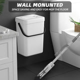 Contenedor de residuos de comida para cocina, pequeño contenedor de compostaje de encimera con tapa, contenedor de restos de comida sin olor, cubo de basura de pared