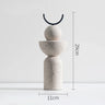 Abstract Geometric Sandstone Statue Art Ornaments Entrance Living Room TV Cabinet Desktop Home Decoration Creative Resin Crafts