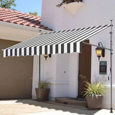 Awnings Rain and Snow Resistant UV Resistant Folding and Telescopic Canopy Tent Outdoor Garden Balcony Roof Courtyard Sunshade - Lootquake