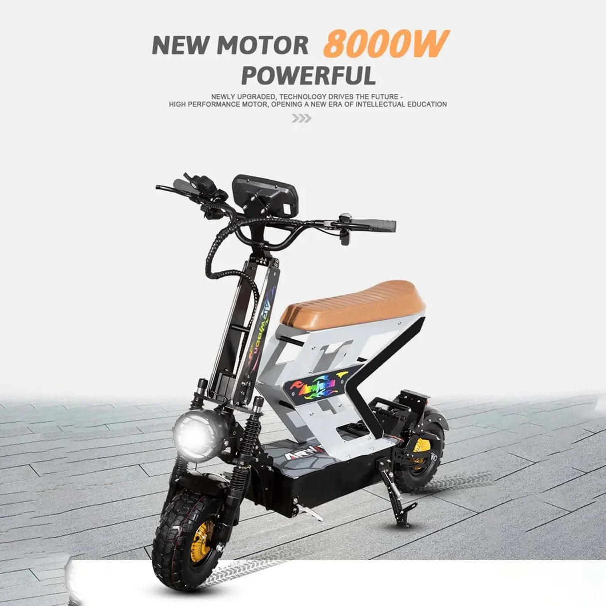 m10 8000W 60V 65AH large electric scooter max speed 90-120km/H 13inch off-road tyres lcd display removable large seat  escooter
