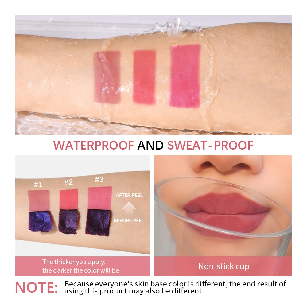 Encres à lèvres longue tenue, teinte mate coréenne, pelable, mate, bâton pour les lèvres, livraison gratuite, rouge à lèvres liquide, maquillage waterproof