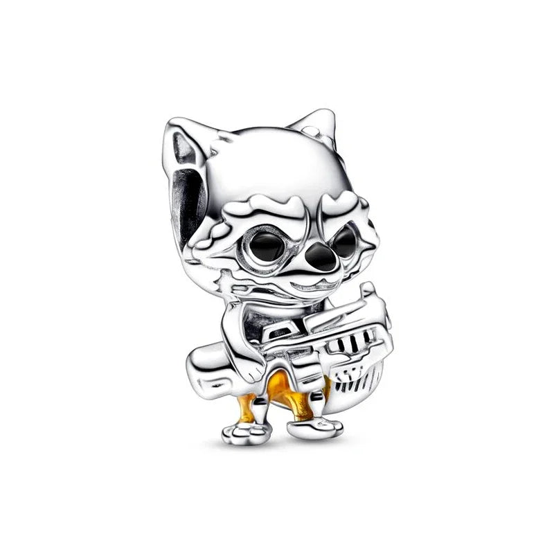 MINISO Charms de plata de ley 925 para pulseras originales de Harry Potter de 3 mm, colgantes para mujer, joyería DIY, regalos
