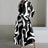 Autumn Dress Long Sleeve Dot Print Elegant Maxi Dresses For Women 2023 White Casual V Neck Shirt Party Long Dress Robe Femme - Lootquake