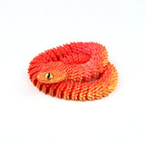 Snake Sculpture Articulated Snake Decor Articulated Animals Figurine with Movable Joints 3D Printed Model Home Desktop Ornament
