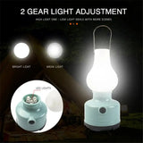 Portable Camping Lights Waterproof Outdoor Camp Lamp 2 Lighting Modes Tent Lamp for Hiking Climbing Yard - Lootquake